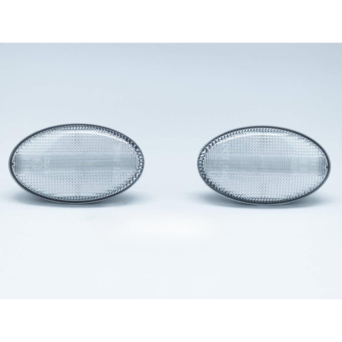 LED Side Markers Clear Lens Turn Lights Compatible With 2002-2007 Subaru Impreza WRX STI
