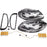 LED Tail Lights with Sequential Amber Signals for Porsche Boxster 986 (1997–2004) White Bar / Black Housing