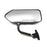 F1 Style Black Gloss Side View Mirrors Universal Fit (2-Piece Set)
