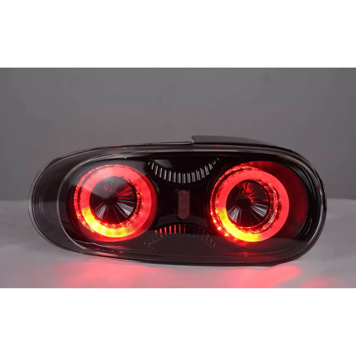 LED Halo Tail Lights with Greeting Animation – Clear Lens (2006–2015 Mazda MX-5 Miata NC)