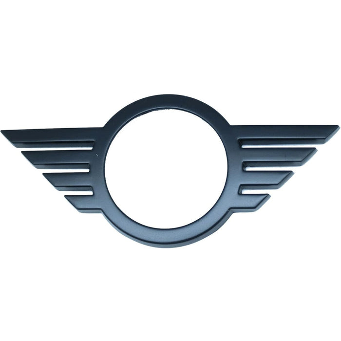 Metal Front & Rear Matte Black Emblem Badge Cover Compatible with 2018+ Mini Cooper F55 F56 F57