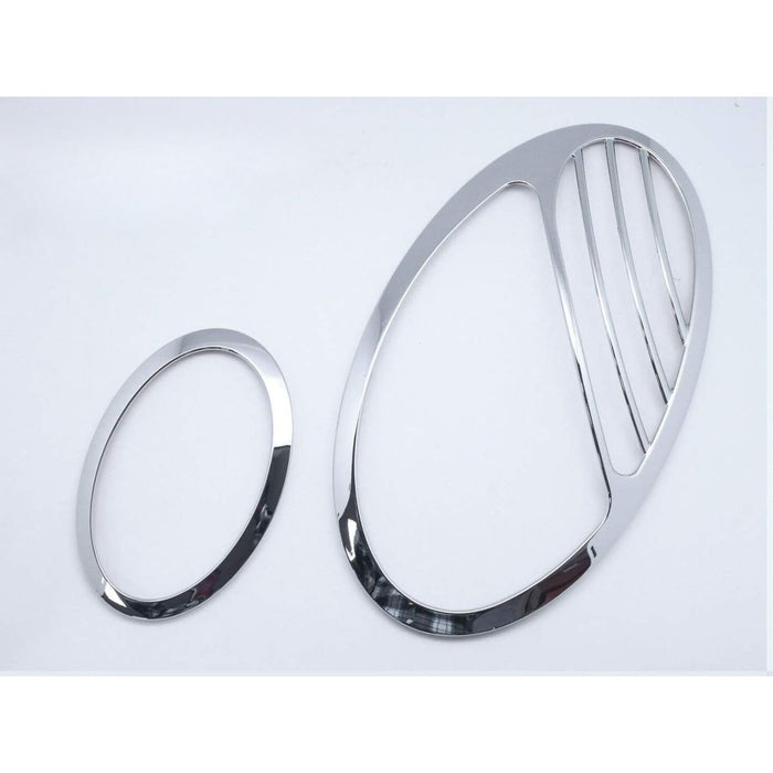 Chrome Headlight Frames Compatible With Mercedes-Benz W211 E-Class (2002–2006) “2007 Update Look”