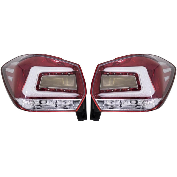 Red LED Tail Light Assembly for Subaru Crosstrek XV Impreza 2012–2017