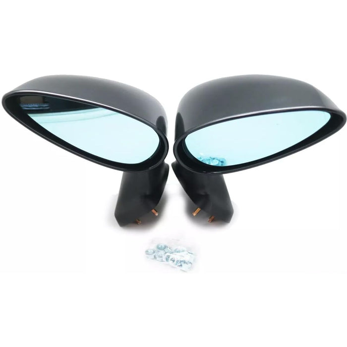 Replacement Sport Door Mirrors (Black / Blue Lens) – For Honda Fit Gen3 (2015–Up)