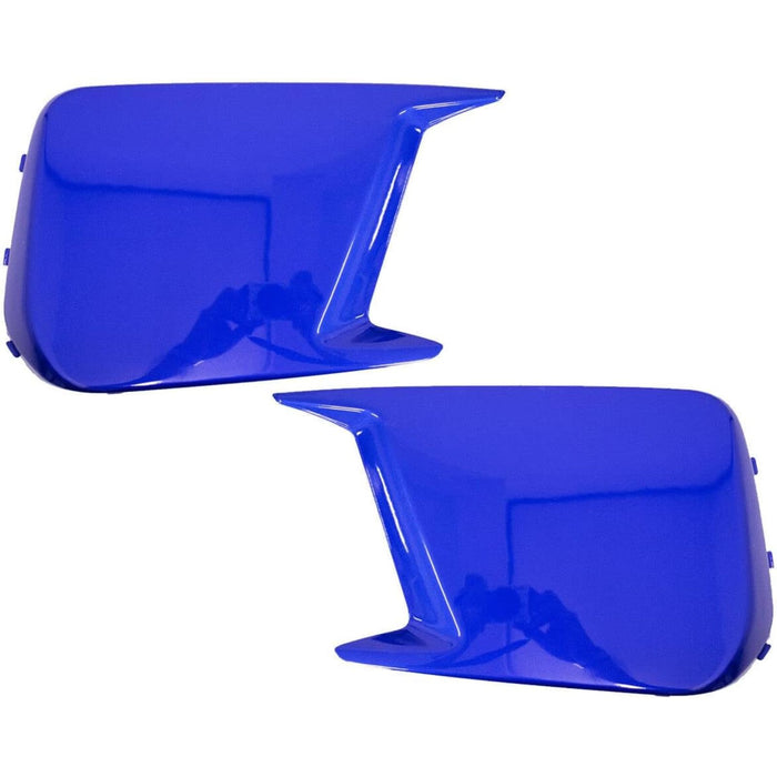 Front Bumper Fog Light Delete Bezels (Blue Paint Matched) for Subaru WRX / STI (2018–2021)