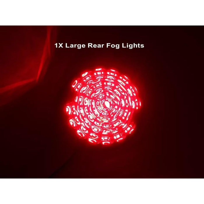 Exterior Lights - 73mm LED Upgrade Lamps Kit Smoke Lens for 1990-2016 Land Rover Defender