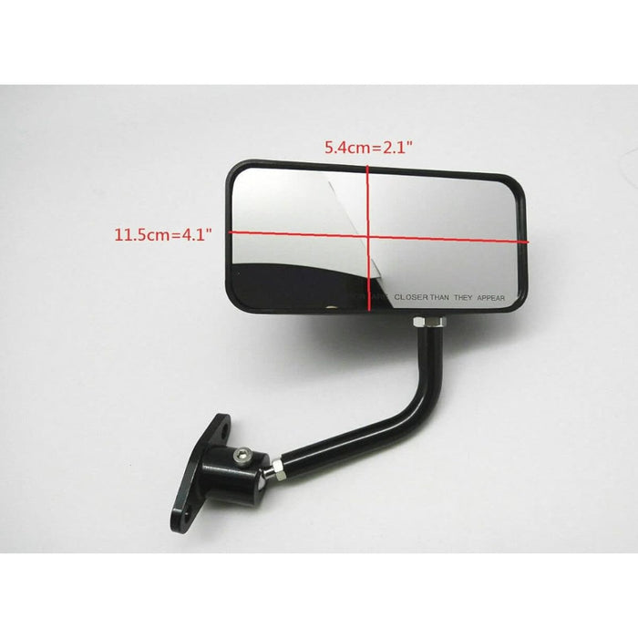 Carbon Look F1 Style Race Mirrors (Universal Fit, Pair RH+LH)