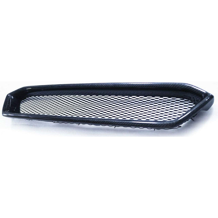 Badgeless Style Carbon Fiber Front Grille Compatible With Subaru WRX STI VA 2018-2021 – Black Mesh Grill