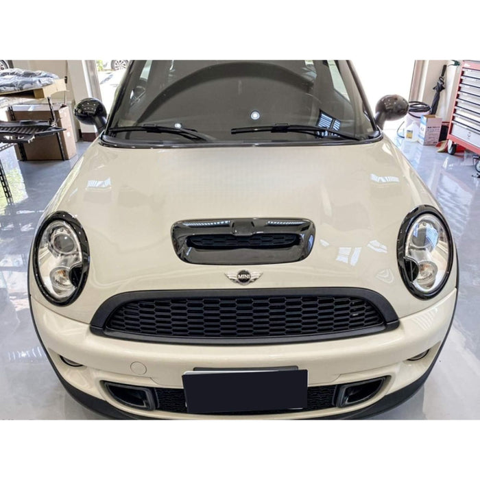 Gloss Black Hood Scoop Bonnet Air Intake Vent Compatible With Mini Cooper S R56 / R57 / R58 / R59
