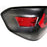 LED Tail Lights with Sequential Indicator (Red Bar / Black Housing) – For Subaru WRX / STI (2015–2021)