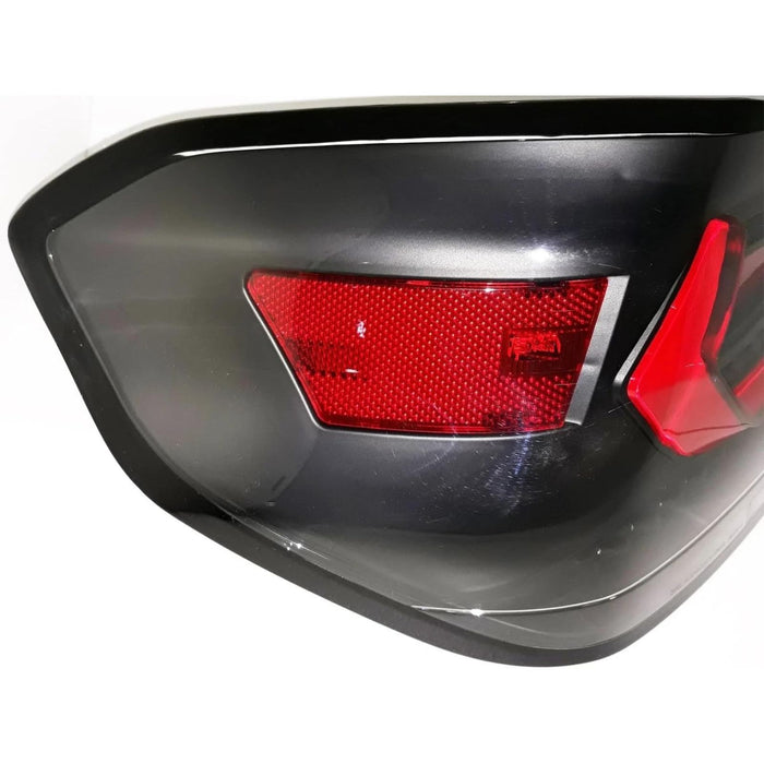 LED Tail Lights with Sequential Indicator (Red Bar / Black Housing) – For Subaru WRX / STI (2015–2021)