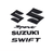 Glossy Black Front + Rear Sport Emblems Badges Full Set for Suzuki Swift Sport ZC33S