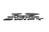 Glossy Black Front + Rear Sport Emblems Badges Full Set for Suzuki Swift Sport ZC33S