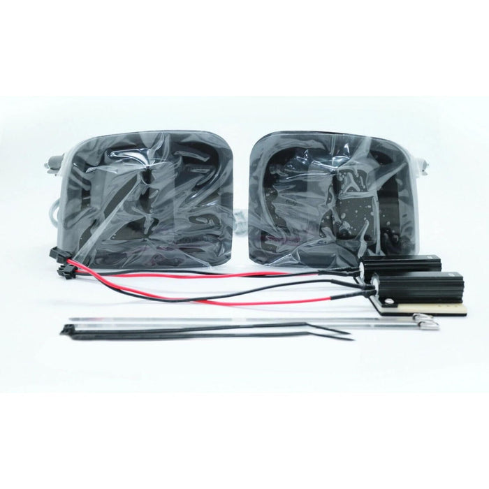 Black Housing Smoke Lens LED Front Turn Signal Lamp – For Subaru WRX & STI (2015–2019)