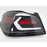 LED Tail Lights with Sequential Indicator (White Bar / Matte Black Housing) – For Subaru WRX / STI (2015–2021)