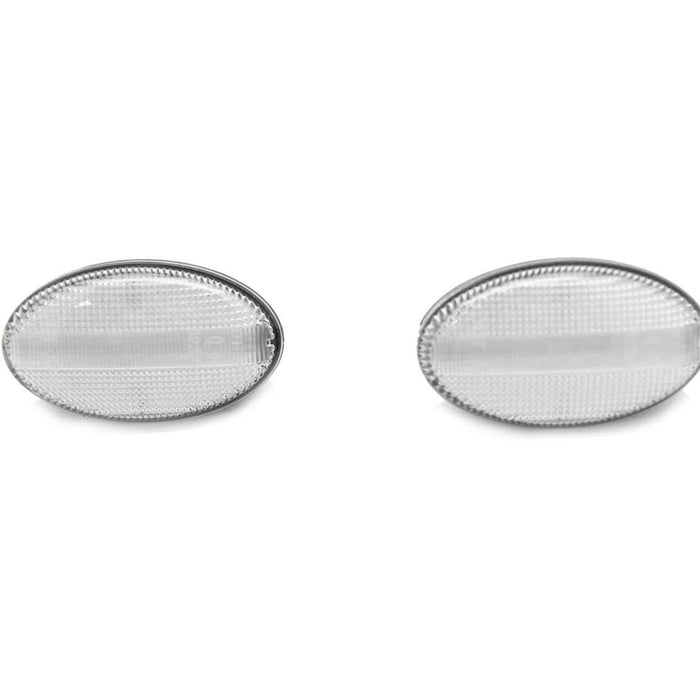 LED Side Marker Clear Lens Lights Pair Compatible with 2002-2003 Subaru Impreza WRX STI Bugeye