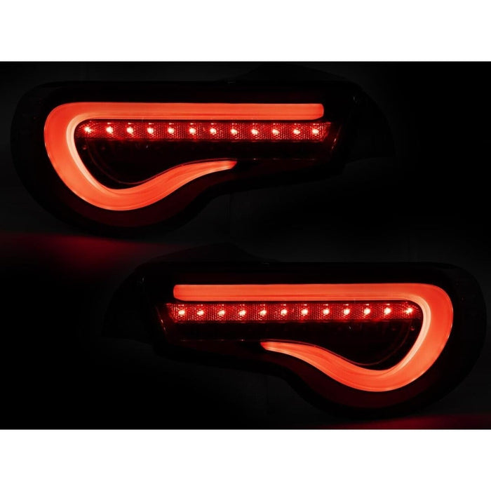 LED Tail Lights with Sequential Turn Signals Black Smoked for Scion FR-S / GT86 / BRZ 2013–2021