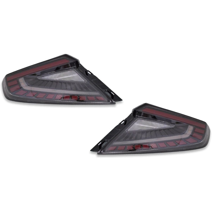 LED Tail Lights with Sequential Indicator & Startup Animation (Red / Clear Lens) – For Subaru WRX VB (2022–2026)