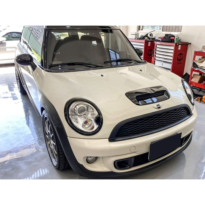 Gloss Black Hood Scoop Bonnet Air Intake Vent Compatible With Mini Cooper S R56 / R57 / R58 / R59
