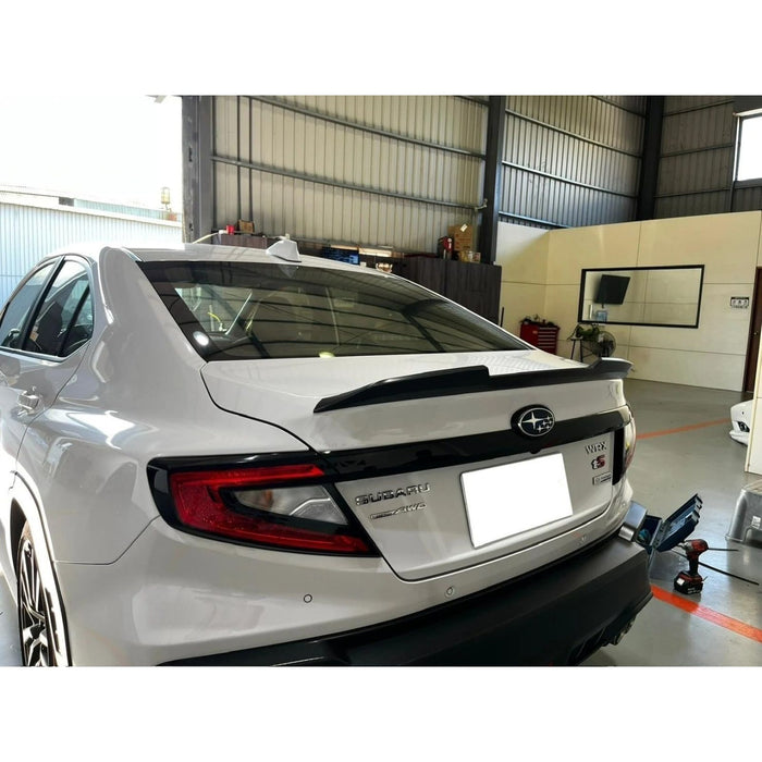 V-Type Duckbill Trunk Spoiler (Gloss Black) – For Subaru WRX VB (2022–Up)