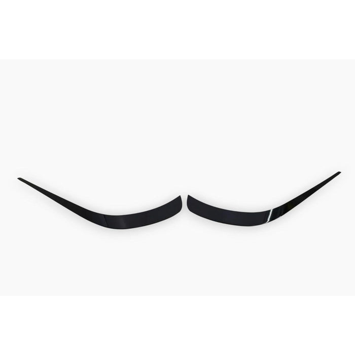 Front Bumper Canards Blades Gloss Black for Mercedes-Benz E-Class W212 (2014–2017)