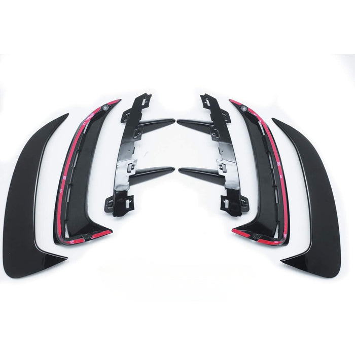 Rear Bumper Canards Flaps Vent Compatible With Mercedes-Benz W177 A35 A45 AMG (2018+)