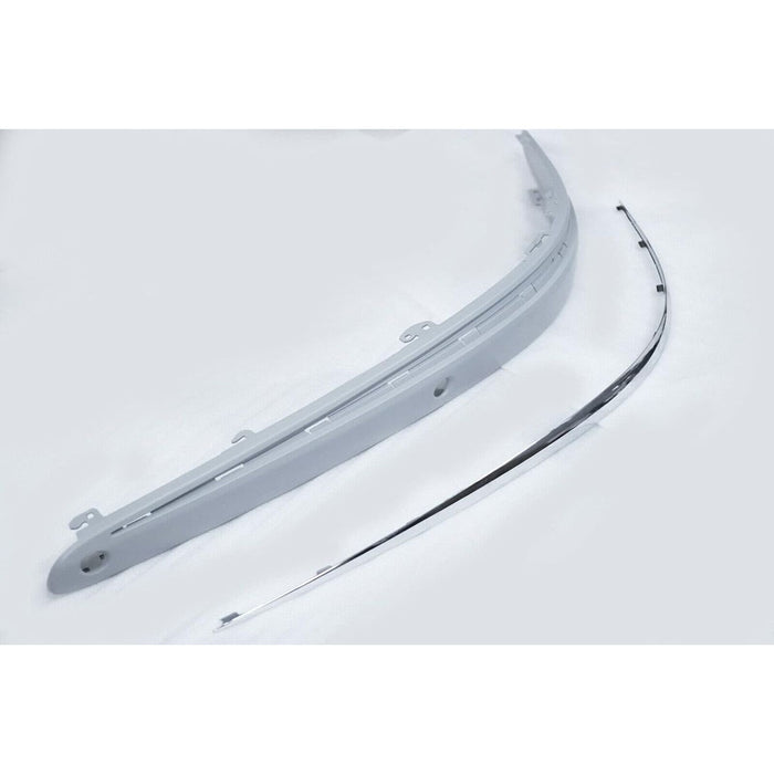 Front Bumper Molding with Chrome Trim Compatible with Mercedes-Benz E-Class W211 (2003–2006)
