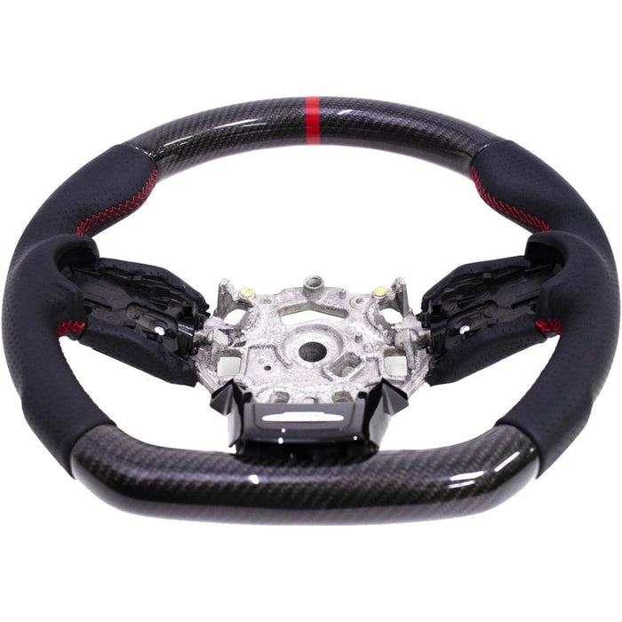 Aluminum Nappa Leather Steering Wheel Red Stitching for Mini Cooper F54 F55 F56 F57 F60 LCI2