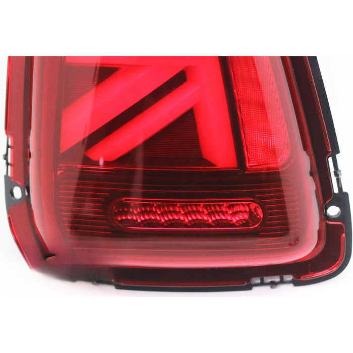 LED Tail Lights Compatible With 2010-2013 Mini Cooper R56 R57 R58 R59 Gen2 - Union Jack Red