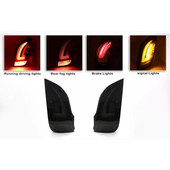 Fully LED Tail Lights – Smoked Lens Tube Bar for Skoda Citigo / VW Up (2012+)