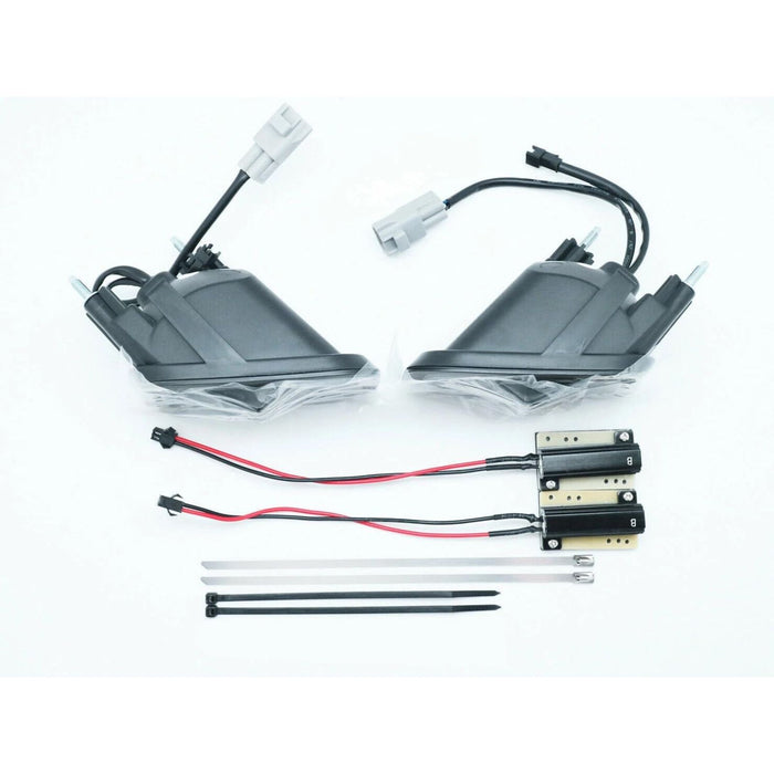 Black Housing Smoke Lens LED Front Turn Signal Lamp – For Subaru WRX & STI (2015–2019)