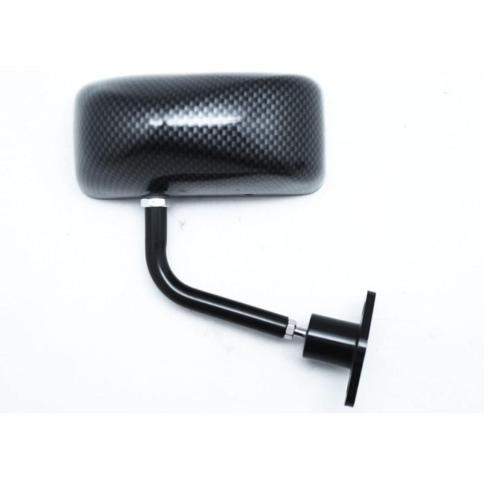 Carbon Look F1 Style Race Mirrors (Universal Fit, Pair RH+LH)