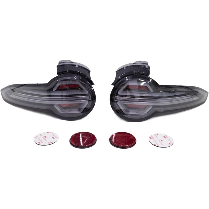 Black Full LED Tail Lights with Sequential Indicator for Mazda MX-5 Miata ND 2015–2023