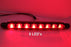 (1) Red LED/Black Lens 3rd Third Brake Light Stop Lam For 01-08 Peugeot 206cc