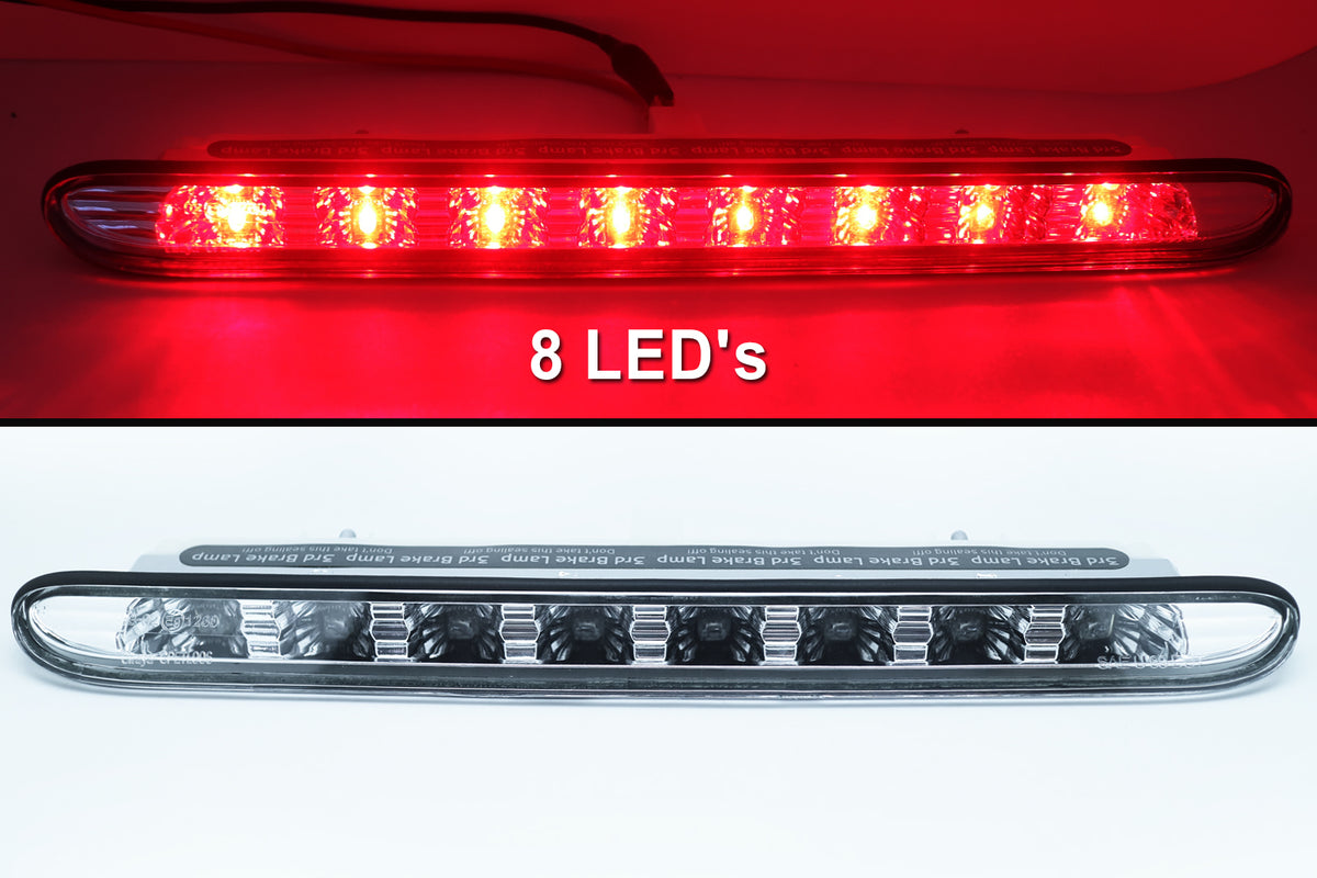 206 Led 3rd Third Brake Light Trunk For Peugeot 206cc 206 cc - Red LED / Clear ...