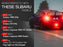 LED Rear Brake Light For 15-21 Subaru WRX STI VA DRL Red Bar - Smoked Lens F1