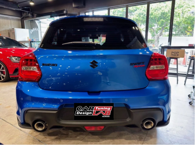 Glossy Black Front + Rear Sport Emblems Badges Full Set for Suzuki Swift Sport ZC33S