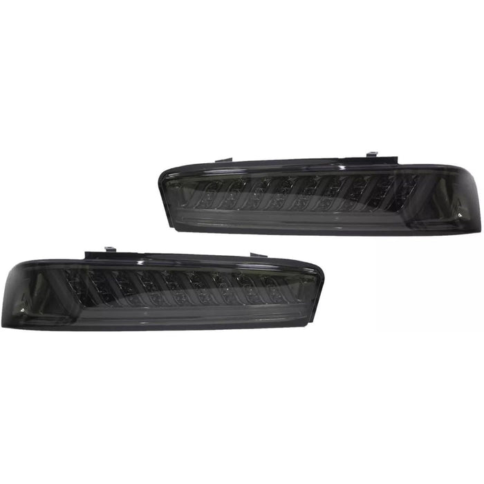 Full LED Sequential Signal Tail Lights Smoked Lens for Chevrolet Camaro 2016–2018