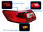 For 2007 2008 2009 Toyota Camry LED Taillights Rear Lights - Red/Clear