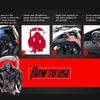3D Grim Reaper Metal Emblem Auto Flat Surface - Chrome Car Decals Skull Emblem