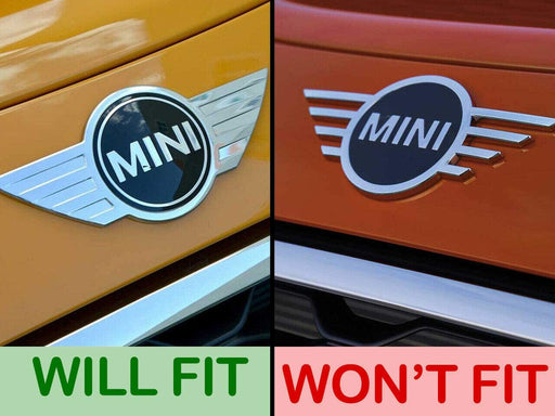 Mini Cooper Emblem Badge Cover. Front & Rear Emblem Cover. Mini Cooper Accessories - Works with Mini Cooper 2014-2018 Pre-Facelift