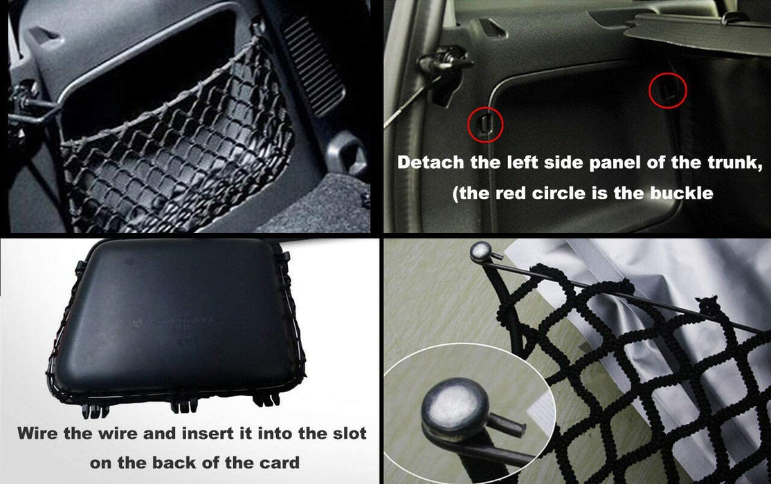 Smart 451 Boot Rear Trunk Boot Net String Bag Storage Cargo Mesh for Smart 451 Fortwo ...