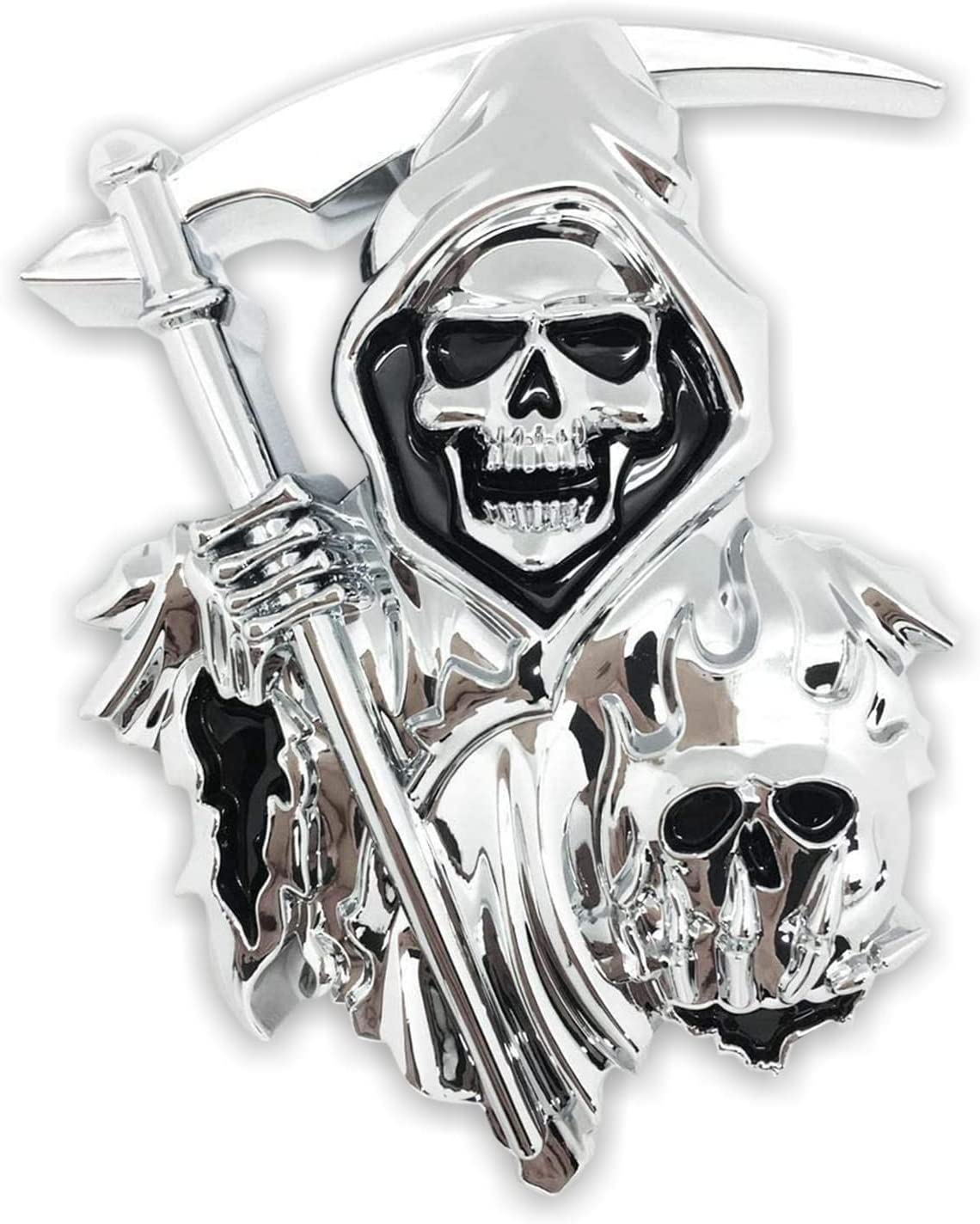 3D Metal Skull Sticker Logo Badge Emblem Stickers Fit Car Truck