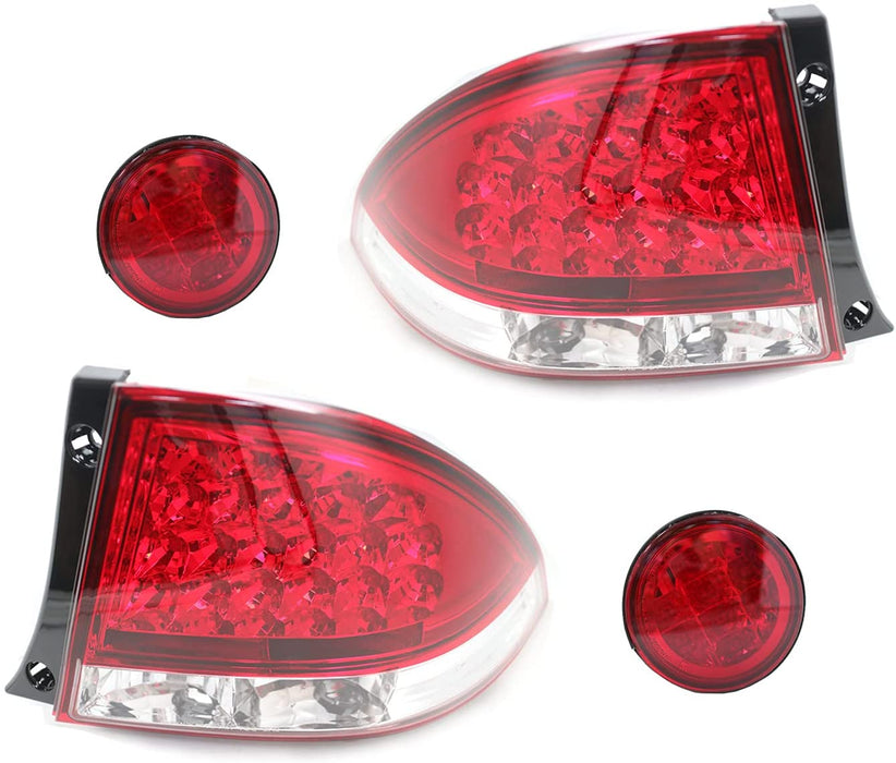 IS200 IS300 LED Rear Fog & Tail Light for 1998 1999 2000 2001 2002 2003 2004 2005 Models – Easy Installation Plug & Play Red Lights – Driving Car Accessories for Trunk