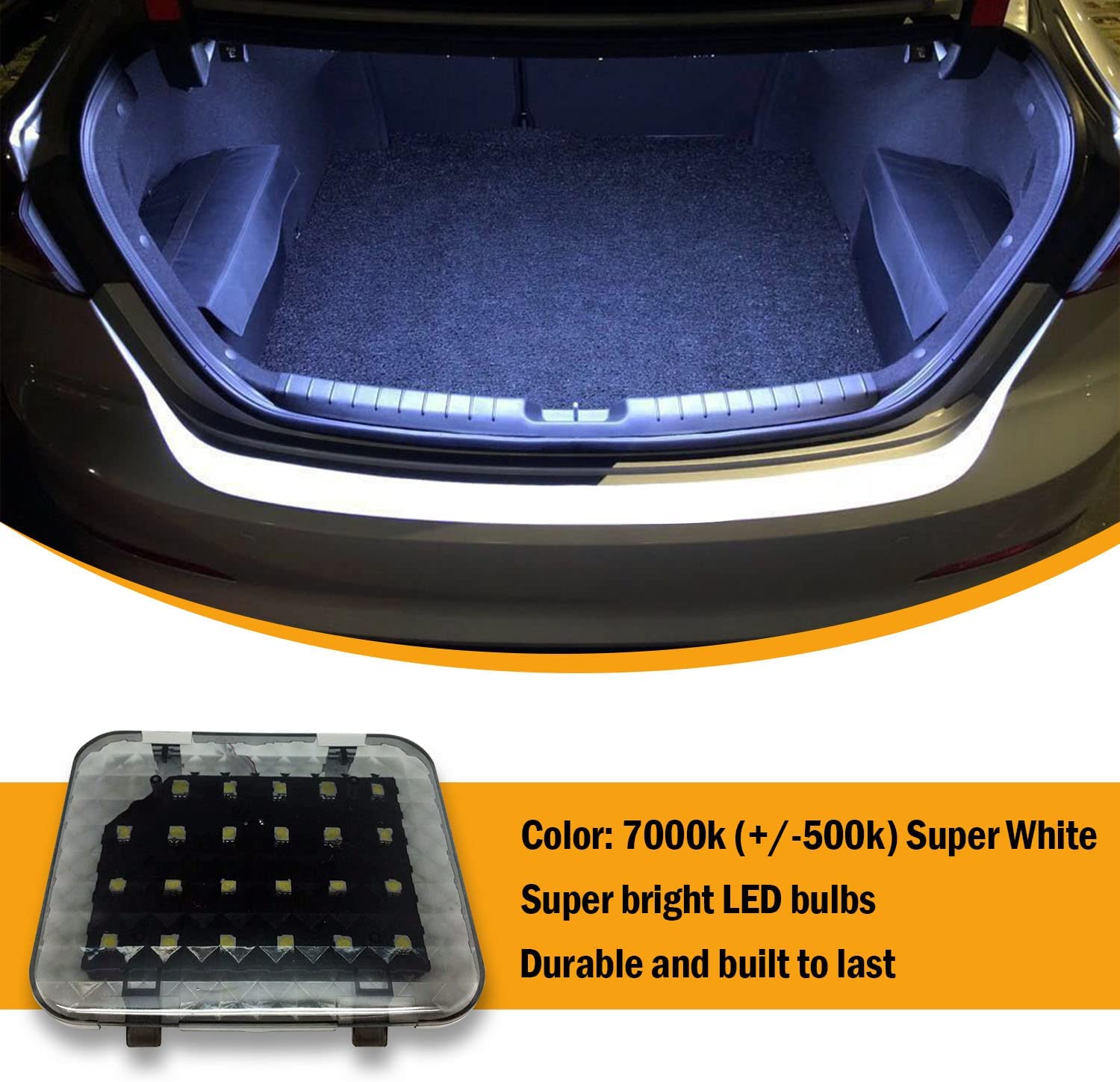 Rear Trunk Boot LED Super Bright Light Lamp for 2012 2013 2014 2015 2016 2017 2018 Subaru Forester SJ XT - Trunk Cargo Area Light - LED Luggage Compartment Light
