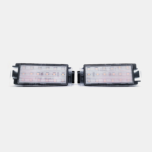 LED LICENSE PLATE LIGHTS FOR SMART CAR FORTWO 453 3RD GEN - WHITE CAN-BUS 18-SMD