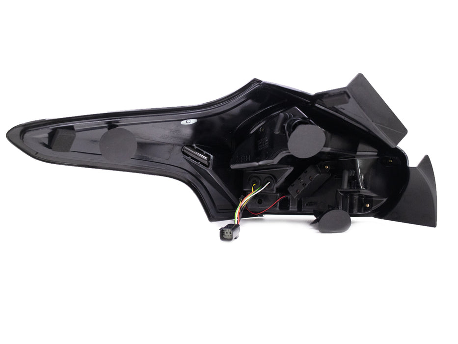 For 2015-2018 Ford Focus Mk3.5 3D/5D JDM Black LED Tail Lights Dynamic Indicator
