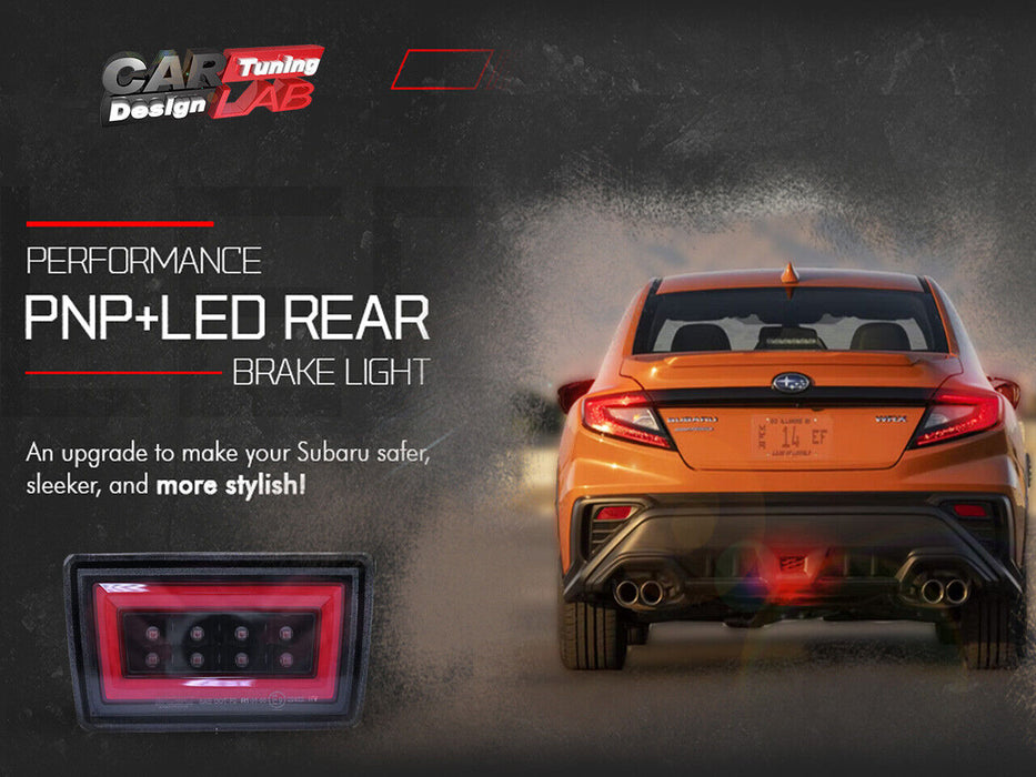 F1 LED Rear Fog Light Kit Plug and Play Brake Light RD/BK For 2022+ Subaru WRX