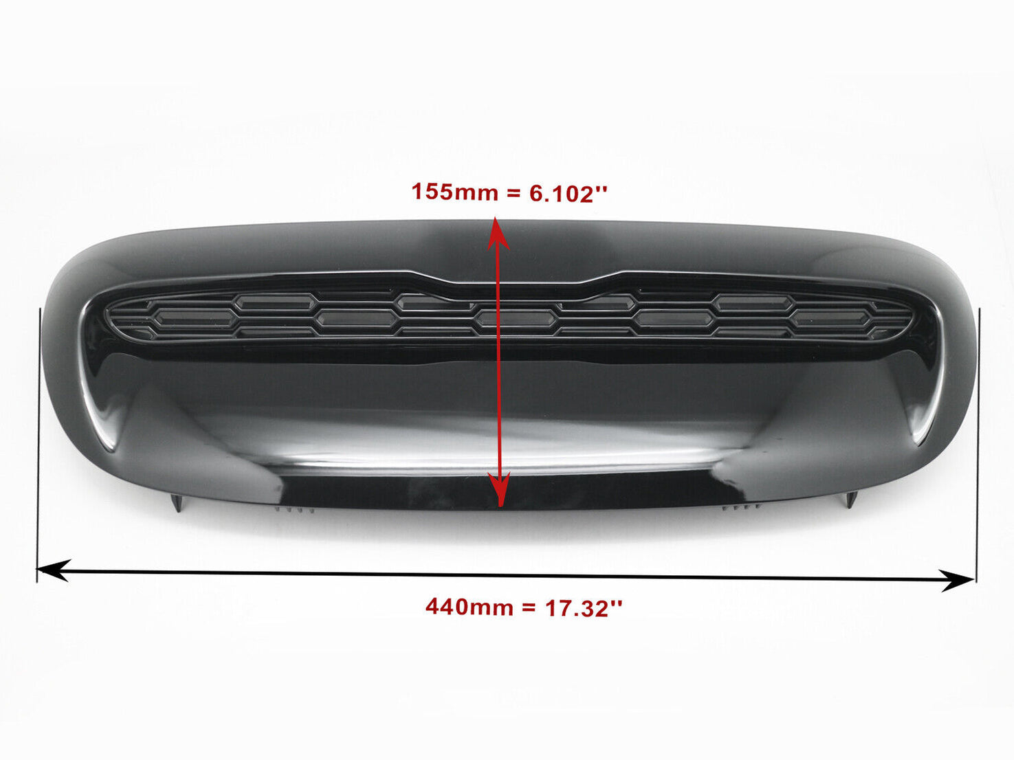 Modified Air Intake Hood Vent For 01-06 Mini Cooper R52 R53 S Gen1 Glo ...