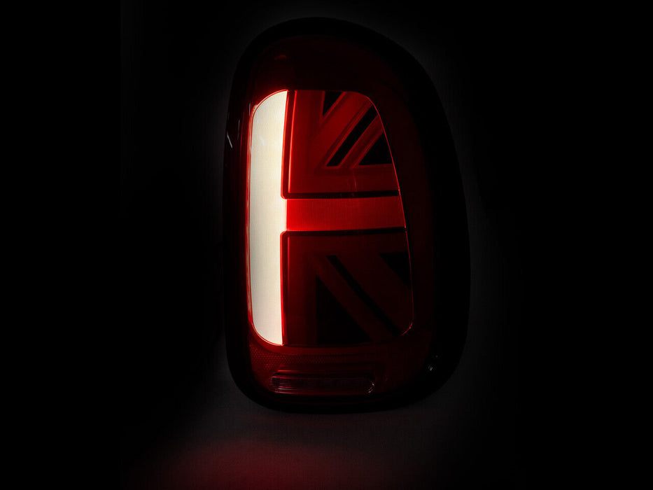 Jack Union LED Tail lights UK Flag For Mini Cooper Countryman R60 - Smoked Lens
